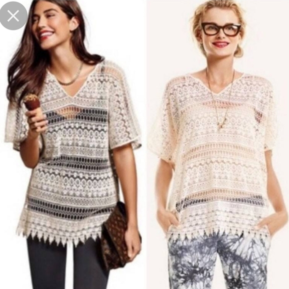 CAbi Tops - Cabi Crocheted Top